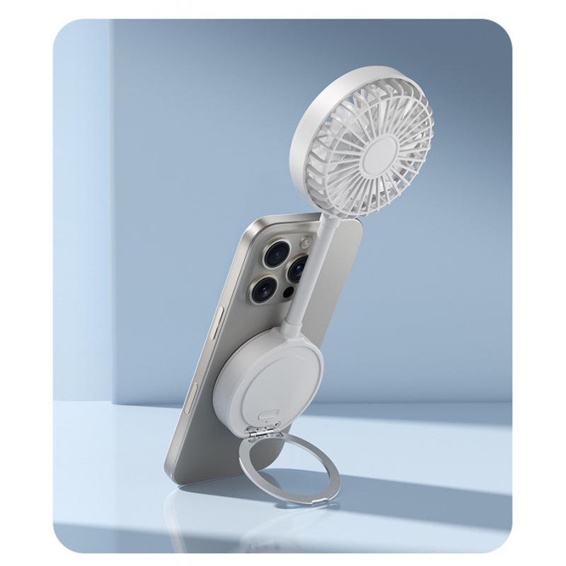 

2026 Sanhuo Portable Folding Fan: Compact, Magnetic Handheld Mini Fan for Outdoor Use and Student Gifts 18x10x9 CM белый