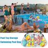 Hanging Net Water Toys Storage Mesh Bag Pool Noodles Inflatable Rafts Basketball Pool Float Storage Net Swim Ring Organizer