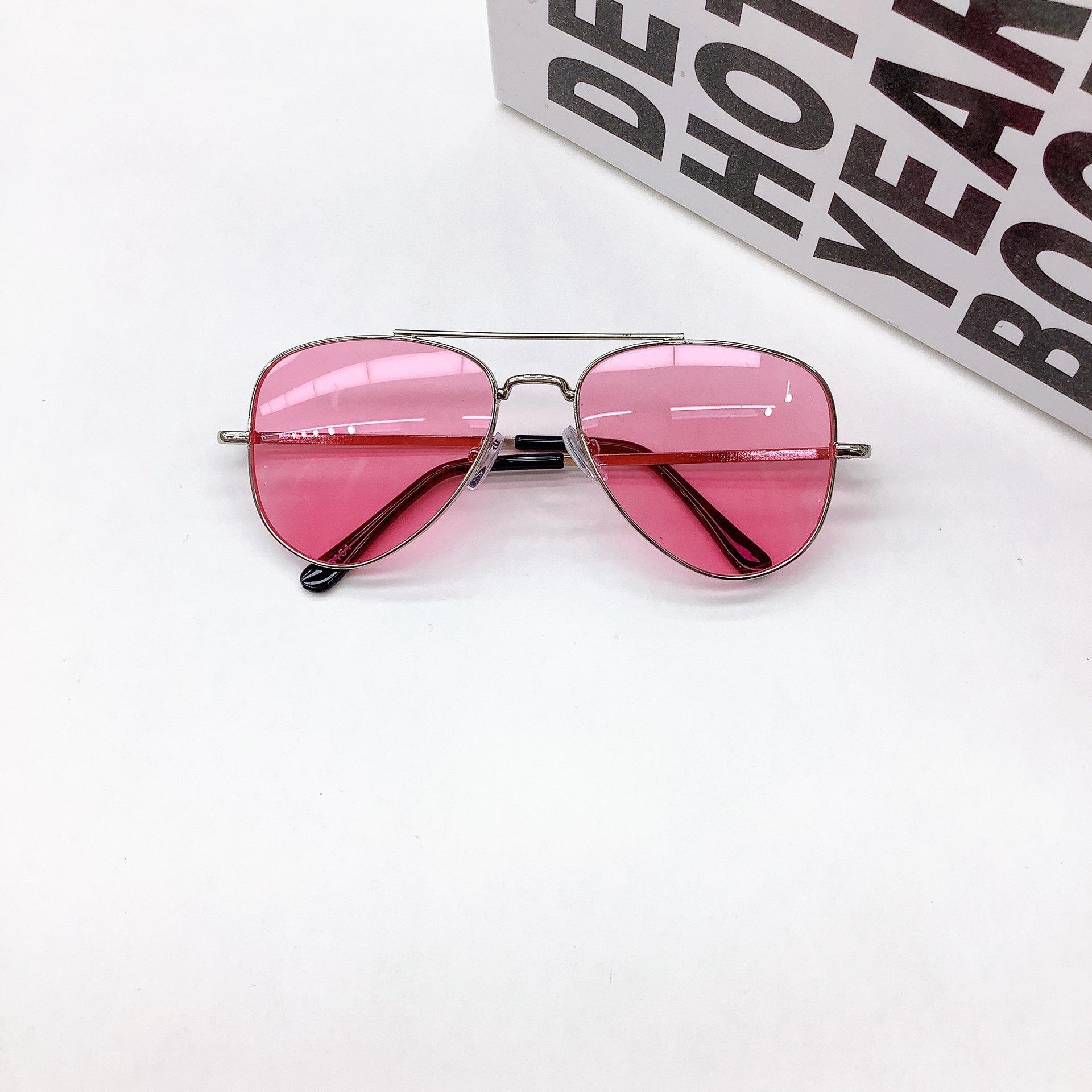 

New Children s Outdoor Sunshade, Boys Girls Sunglasses For Summer Sunscreen And UV Protection, Baby Glasses розовый