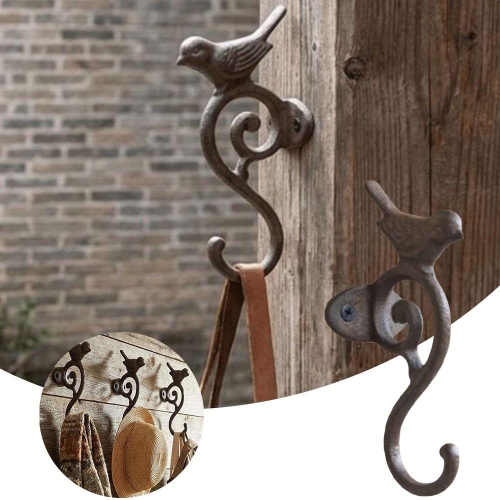 Rust Proof Coating Bird Decorative Hanger Rustic Key Organizer  Entryway Decoration