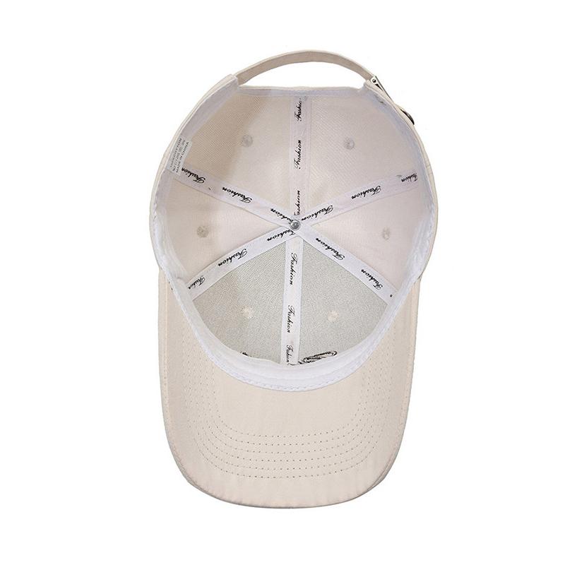 Nuova tendenza design ricamo lettera berretto da baseball uomo e donna cotone traspirante escursionismo pesca viaggio ciclismo sportivo cappello aderente