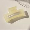 Korean Frosted Large Claw Clip - Elegant Shark Hair Accessory for Women's Updos