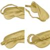 1 Pack Sleep Mask, Silk Eye Mask with Elastic Strap, Blindfold, Soft Silk Sleeping Mask for Girls, Women, Men (White)  White
