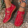 Cross Border Spring and Summer Breathable Hollow Women's Shoes with Toe Caps, Sporty Roman Sandals, Soft Soles, Mom's Hole Casual Shoes