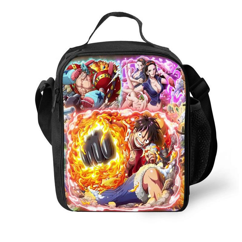 Riman Student Lunch Bag, Personalized Boys And Girls Shoulder Outdoor Picnic Bag Ice Pack