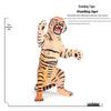 Siberian, Male, African, and White Tiger Cognitive Toy Set for Kids.