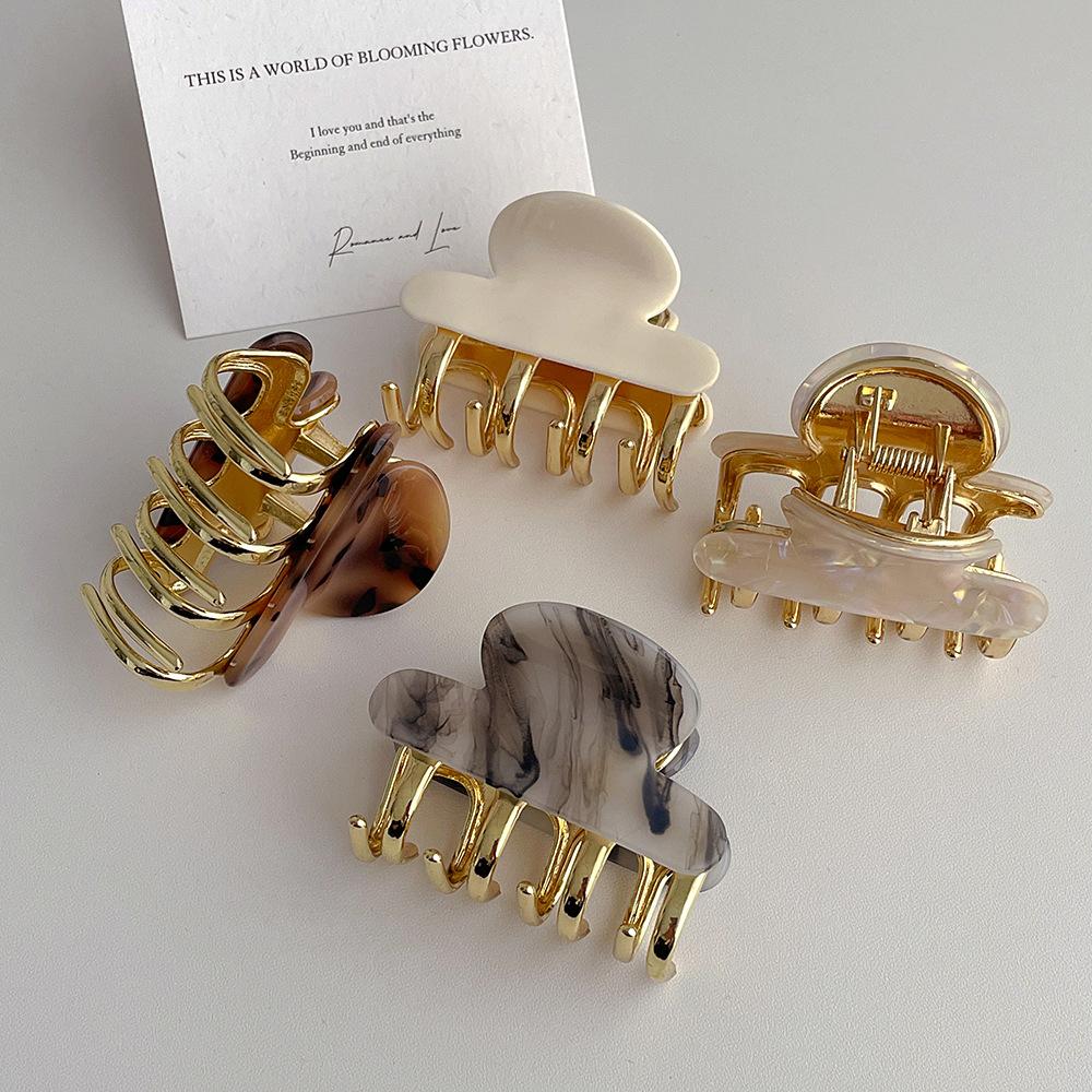 Retro Alloy Material Metal Gripper Hair Accessorys For Women