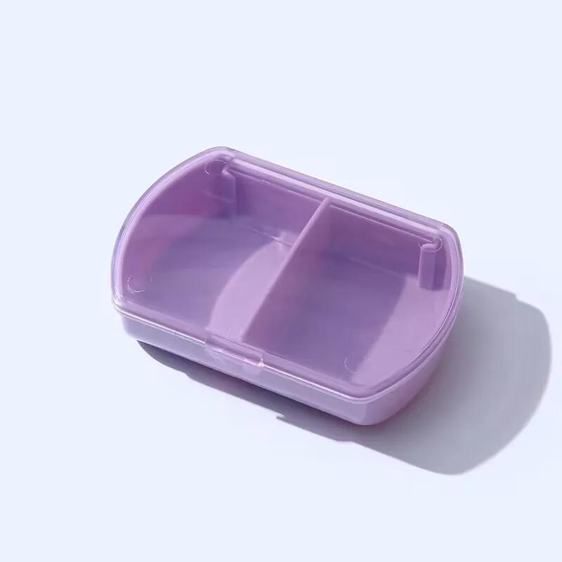 Travel Portable Pill Medicine Drugs Case 2 Grid Mini Pill Cases Pill Box Daily Case Vitamin Holder Organizer Container
