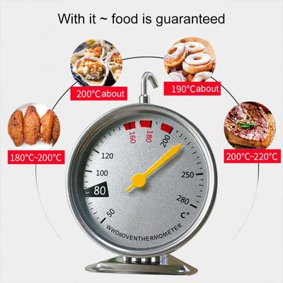 Oven Thermometers Temperature Meter Stainless Steel Oven Cooker Temperature Gauge for Household Food Baking Kitchen Accessories