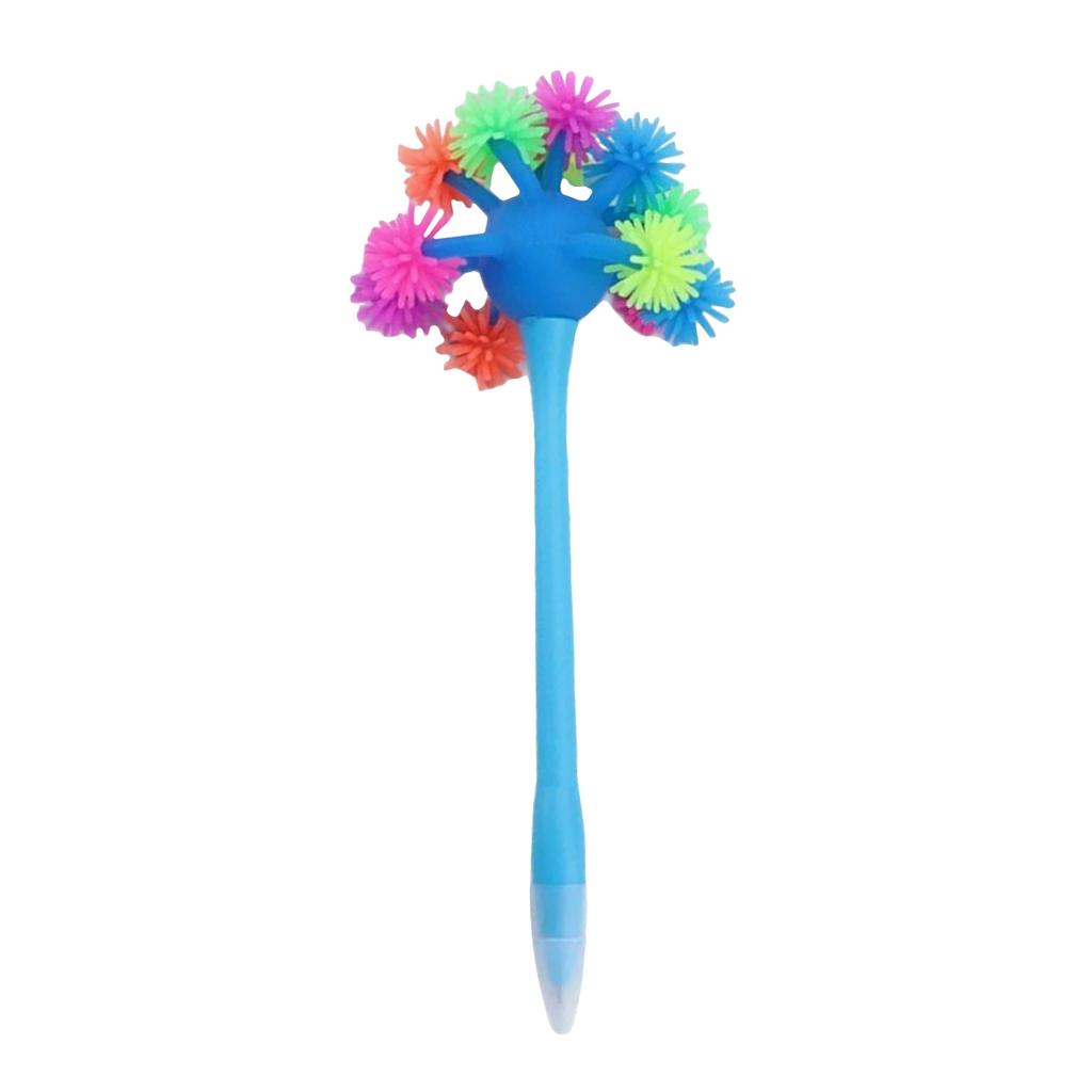 Stress Relief Pen with 2ML Liquid Capacity Soft Flexible Tips Sensory Fidget Toy Office School Writing Tool