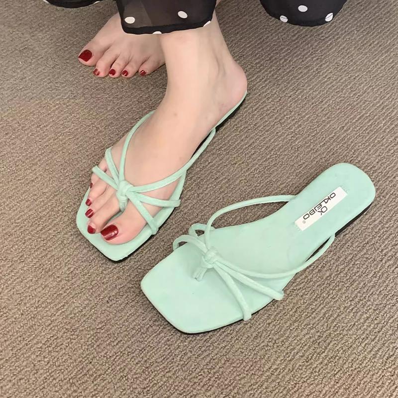 Fashion Slippers Women Flats Clip Toe Fashion Shoes Dress Designer Summer Woman Sandals 2025 Cozy Flip Flops Casual Slides Femme Shoes