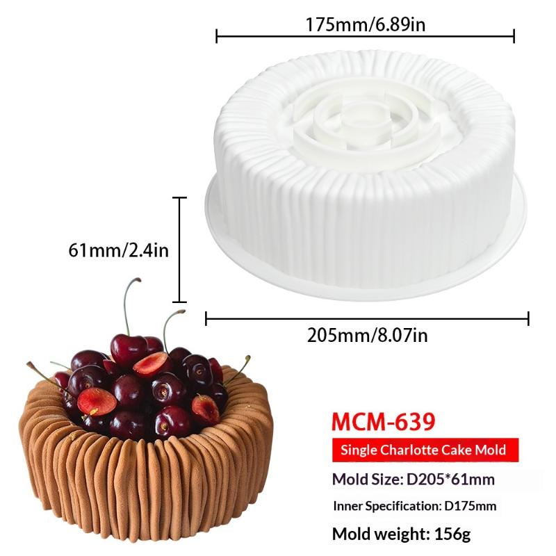

6 Cavity Cylinder Cup Shape Mousse Cake Mold For Making Dessert Chocolate Muffin Gypsum Mould Kitchen Baking Tool