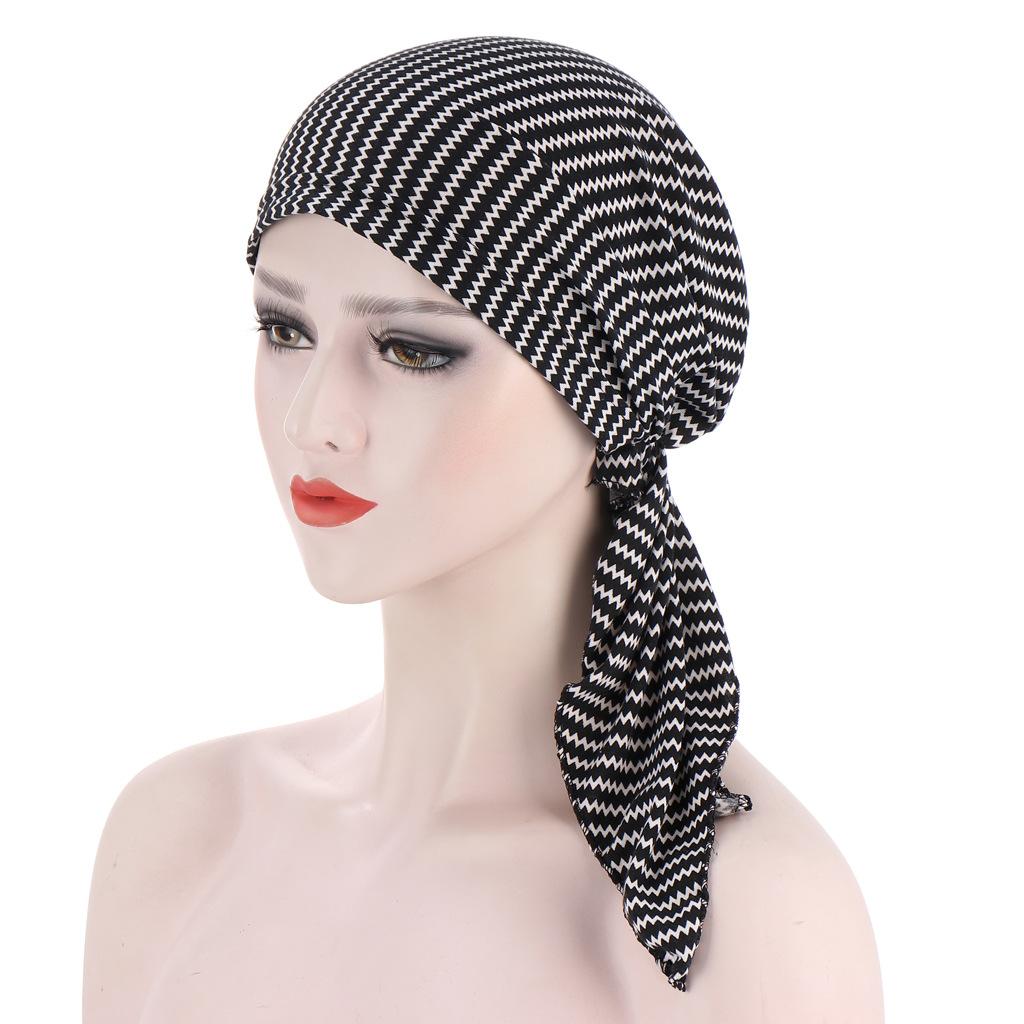 New Elastic Fashion Turban Hat Solid Color Women Warm Winter Headscarf Bonnet Inner Hijabs Cap Muslim Hijab Femme Wrap Head