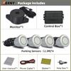 Car Auto Parktronic Reverse Backup Radar With 4 Parking Sensors Kit Buzzer Sound Alarm Detector System Rear No Display Monitor