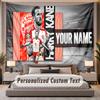 Custom Name Text Tapestry Harry Kane Personalized Polyester Wall Tapestry For Bedroom And Room