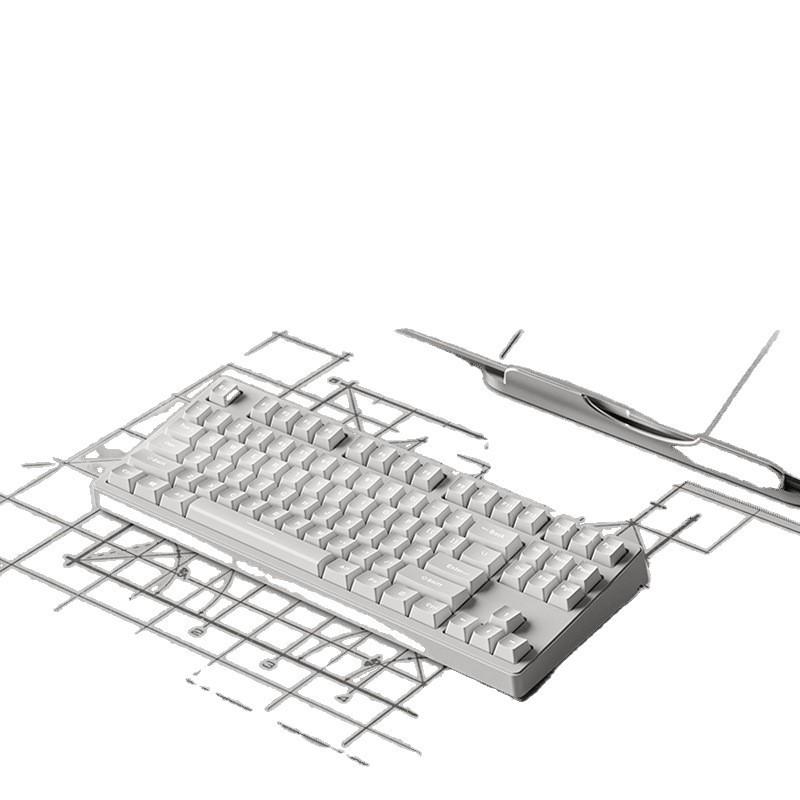 Strawberry Kitten Wireless Bluetooth Mechanical Keyboard with Universal Switches - Silent Design for Office and Gaming