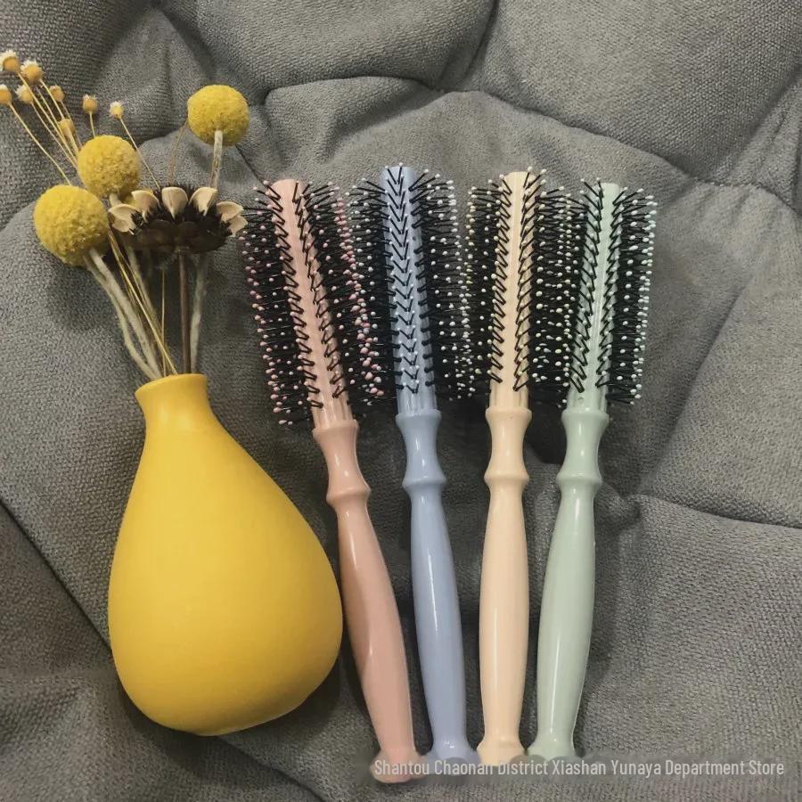 Plastic Cylindrical Roller Comb for Hair Styling and Straightening