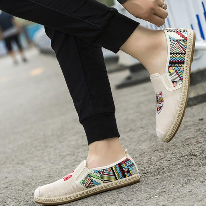 Canvas Shoes Cloth Shoes Men's Canvas Shoes Handmade Canvas Shoes