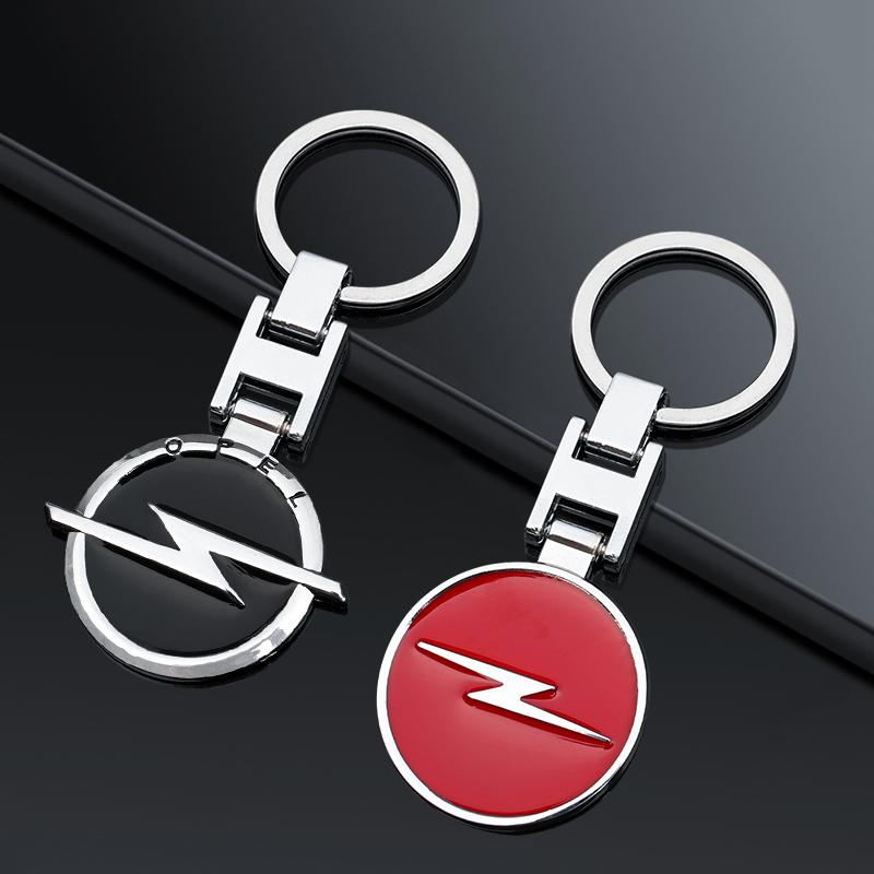 1Pcs Car Emblem Keychain Metal Key Ring Accessories For Opel Astra Insignia Vivaro Corsa Mokka Zafira Vectra OPC Vauxhall Meriva Ld1