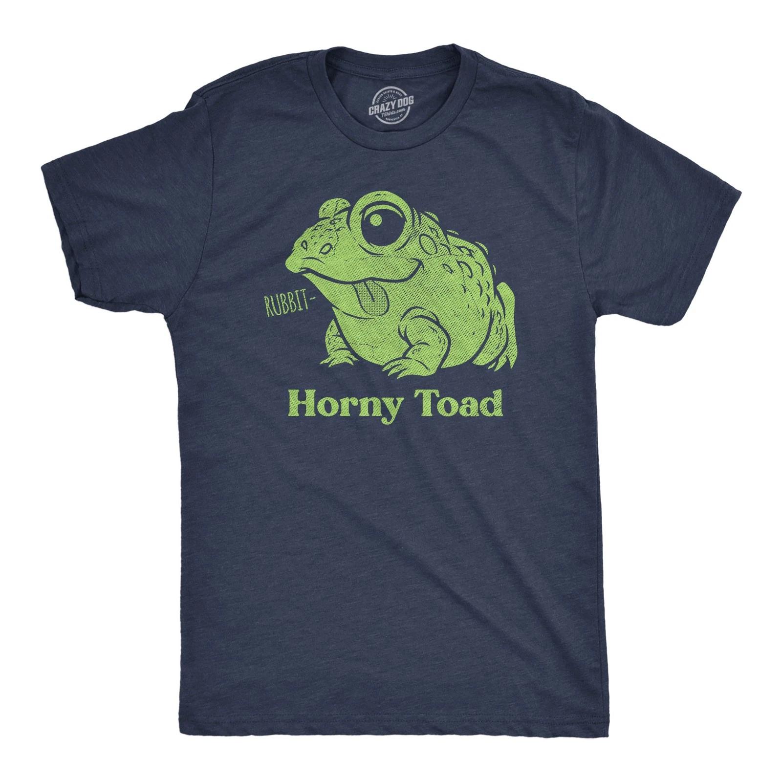 Mens Funny T Shirts horn Toad Sarcastic Graphic Novelty Adult Tee for Men XXXXL