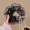 Cute Tulip Flower Large Intestine Scrunchie for Girls Sweet Head Ornament Headband Ribbon Hair Tie Fashion Hair Accessories