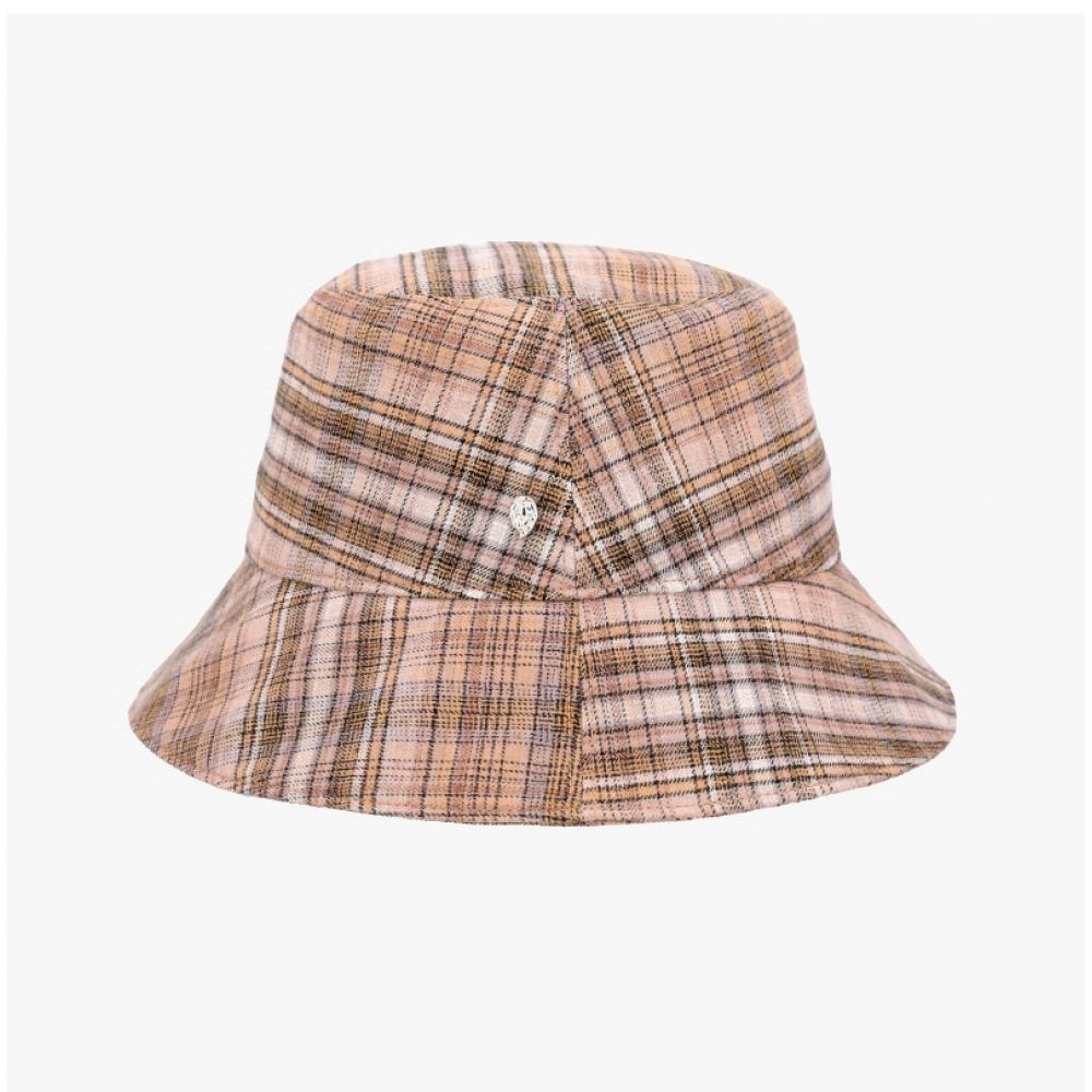 Helen Kaminski Milton Camel Check Bucket Hat Hat52171
