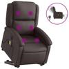 VidaXL Electric Massage Recliner, Relaxation Chair with Adjustable Backrest and Footrest, Salon Seat 3204275