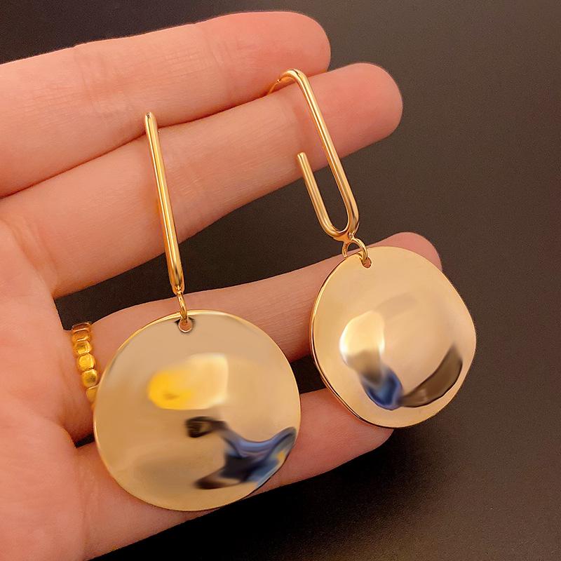 

Металлические серьги-крючки из серебра 925 пробы: Простая, элегантная мода для вечерних мероприятий с популярными каффами. 18K Electroplated золотой