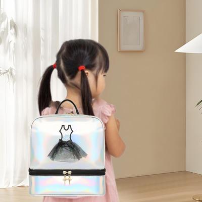 Ballet Dance Backpack Casual Gym Bag with Shoe Compartment for Travel Gymnastics