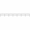 Spear Tip Garden Fence Steel 1248 x 150 cm Black