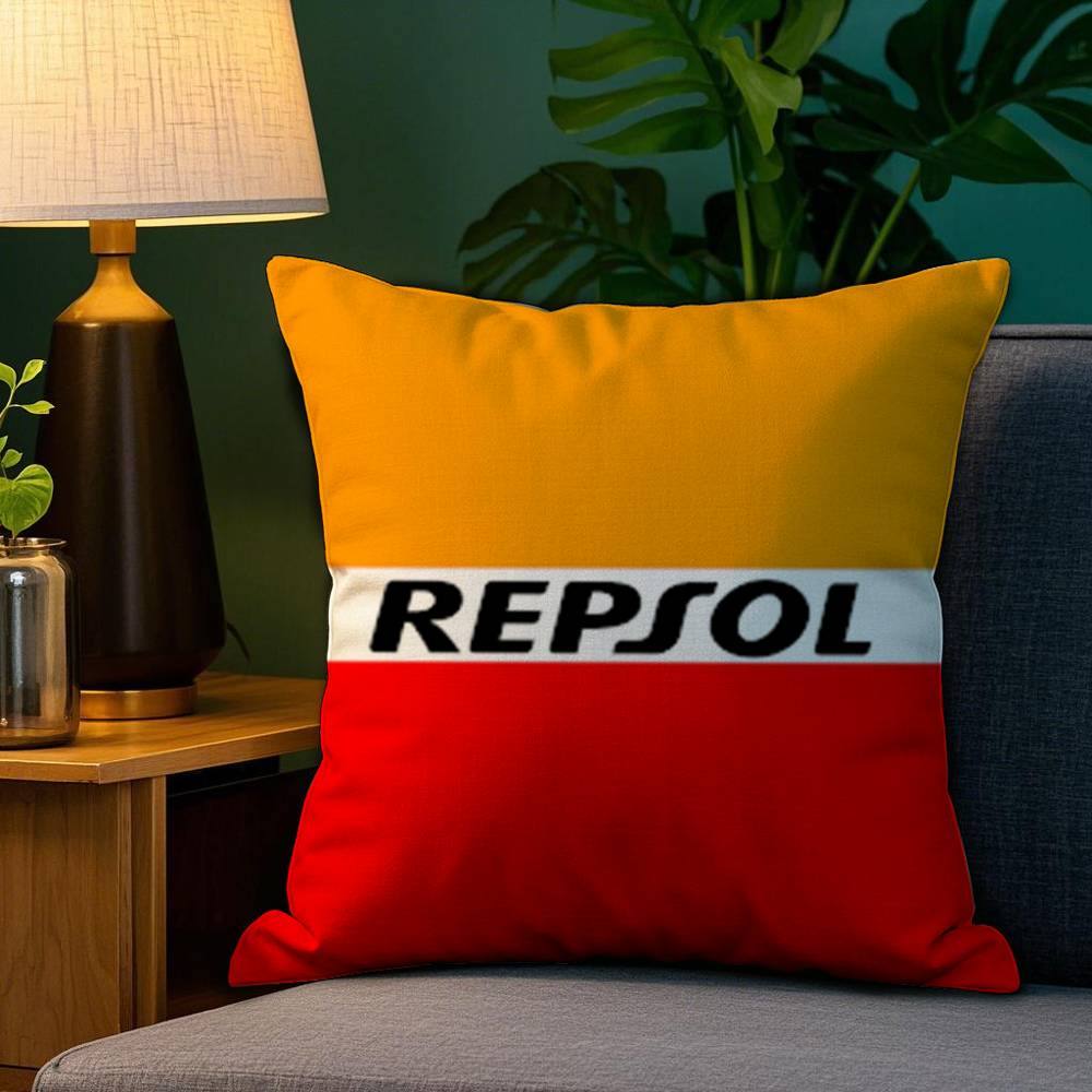 Fashion R-RepsolS Pillow Case Plush Fabric Soft Double Sided Print Home Sofa High Quality Cushion Cover Throw