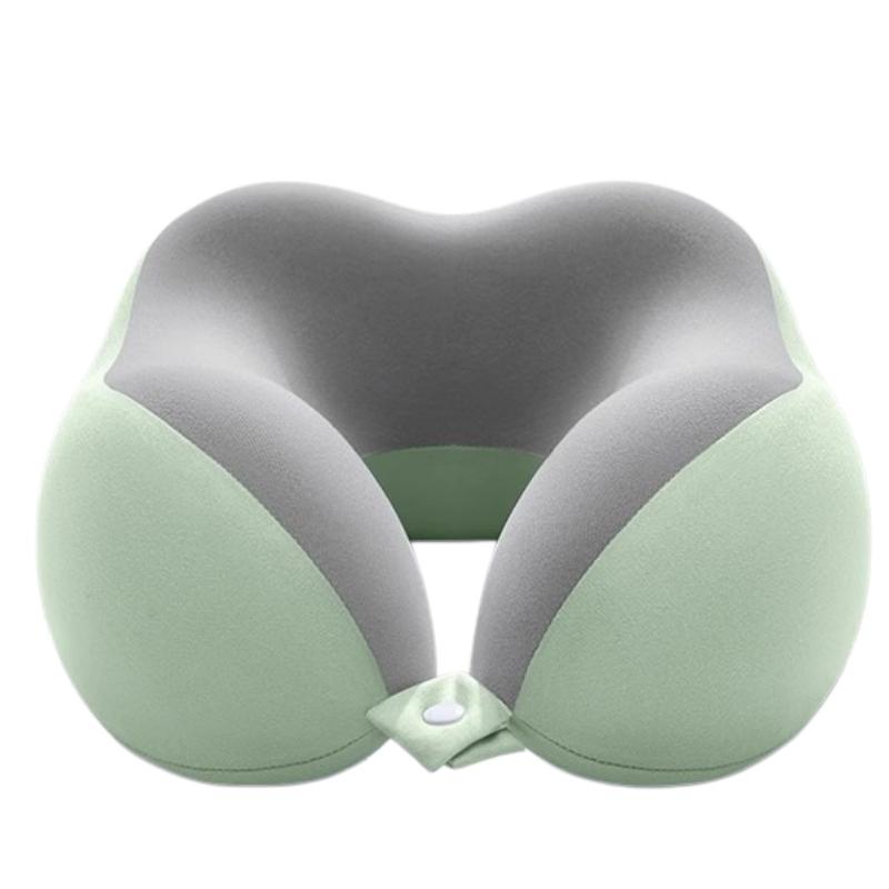 Travel Neck Pillow Memory Foam U-Shaped Soft Portable Neck Support Pillow for Airplane Car Home Office Use Ergonomic Designed
