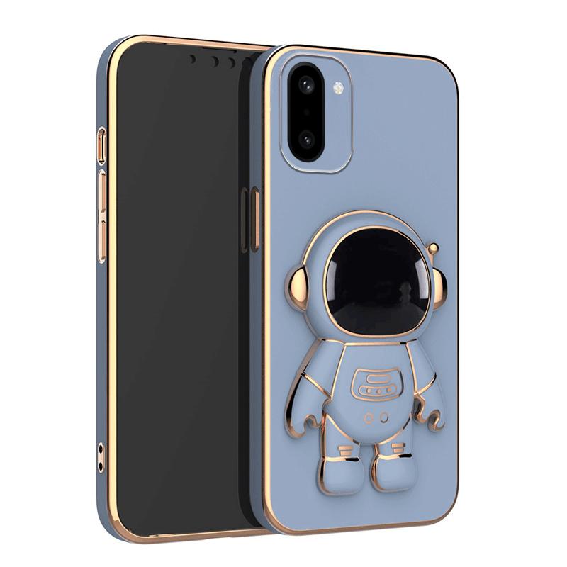 For OnePlus 15R ACE6 Case Shining Astronaut Spaceman Bracket Holder Design Soft Plating For OnePlus 15R ACE6 Back Cover