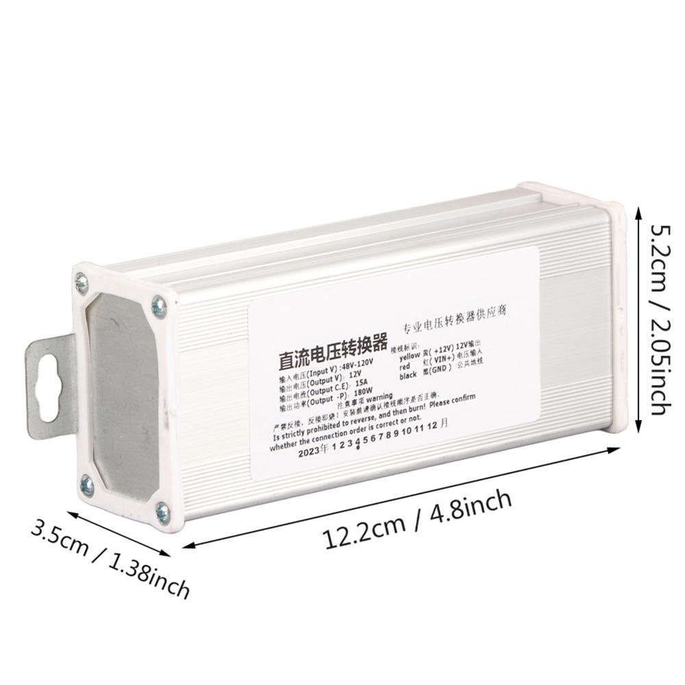 48V-120V Eingangs-DC-zu-DC-Wandler 15A Strom Spannungs wandler Hohe Effizienz DC-Adapter Fahrrad