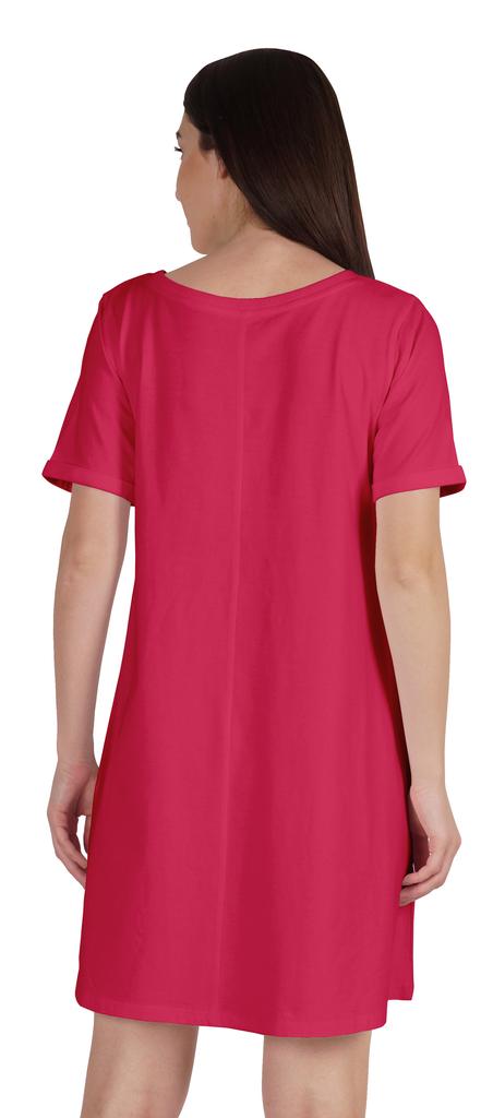 Inkmeso Vaccinated & Ready To Party T-Shirt Casual Scoop Neck Tunic With