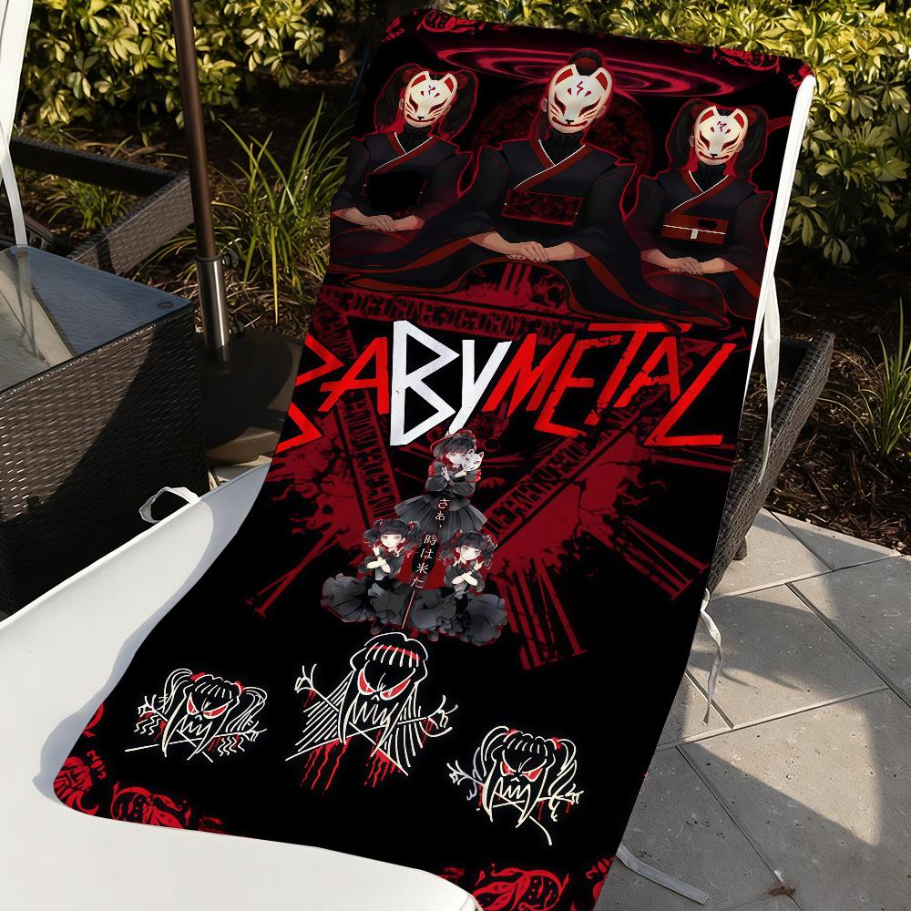 J-Pop Band B-Babymetal-S Towel Sports Quick Dry Travel Camping Gear Sandproof Soft Light Large Beach Towel