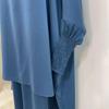 Loriya 2023 Solid Color Streetwear Swing Robe Dress Set - LR618