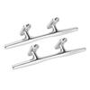 2PCS 6in Boat Tie Down Cleat 316 Stainless Steel Highly Polished Marine Rope Cleat for Speedboat Yacht