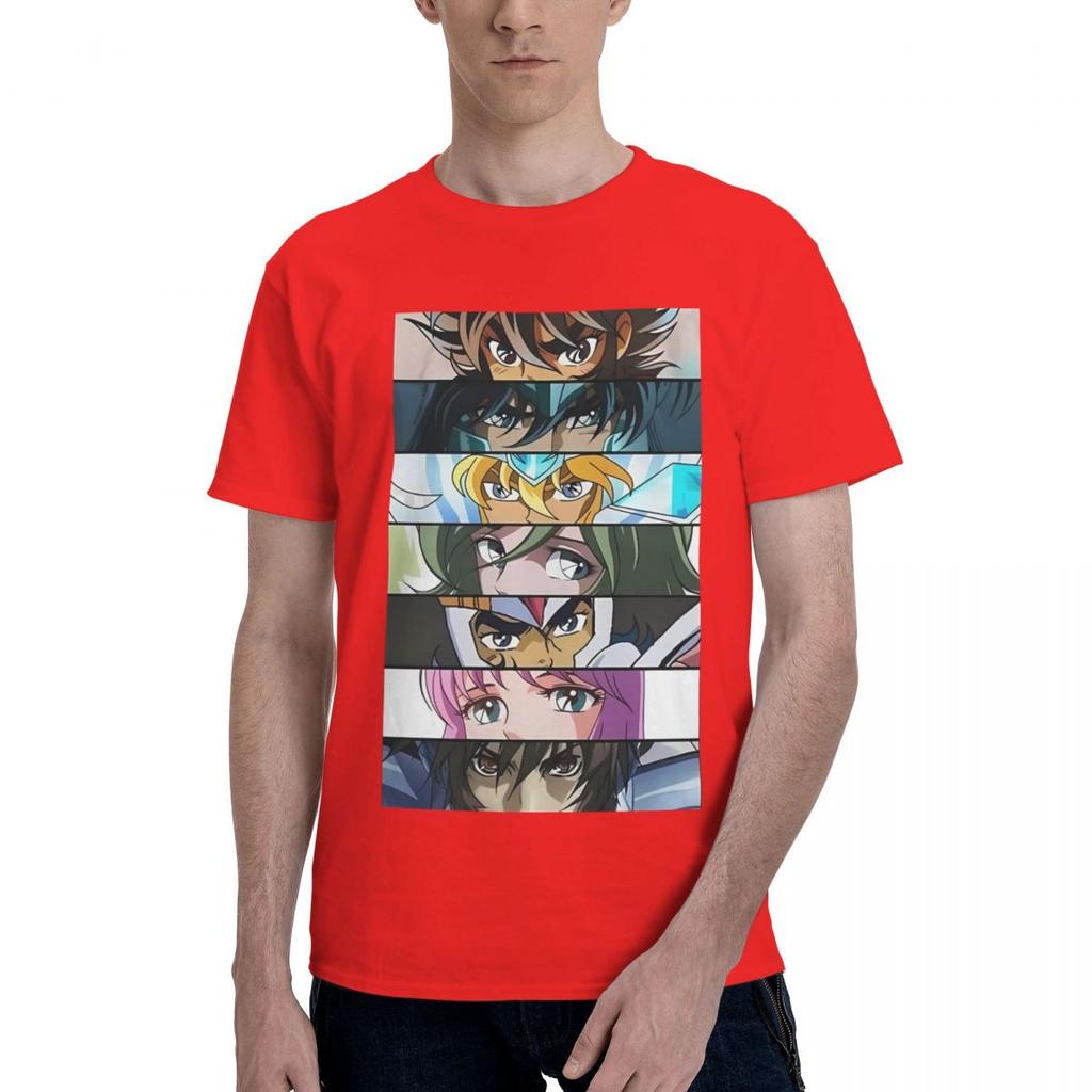 Retro Knights Of The Zodiac Saint Seiya 100 Cotton Casual Breathable Confortable T Shirt Mens Clothing Brands Tshirts Men