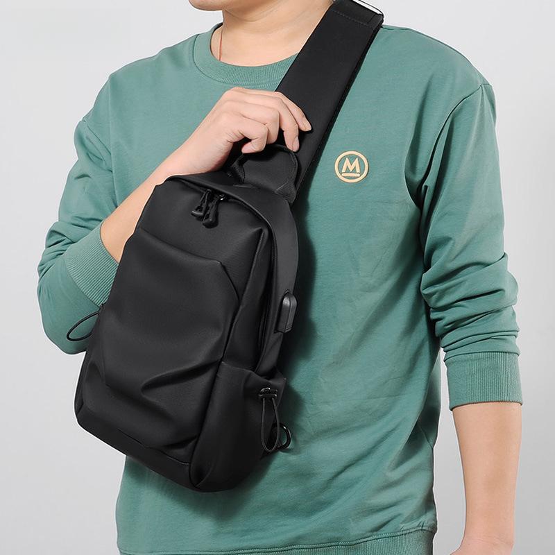 Bolso de Pecho para Hombre de Moda Bolso Cruzado Casual de Alta Gama para Mujer Bolso de Hombro Impermeable Ligero de Moda Viaje Transpirable Bolso de Pecho