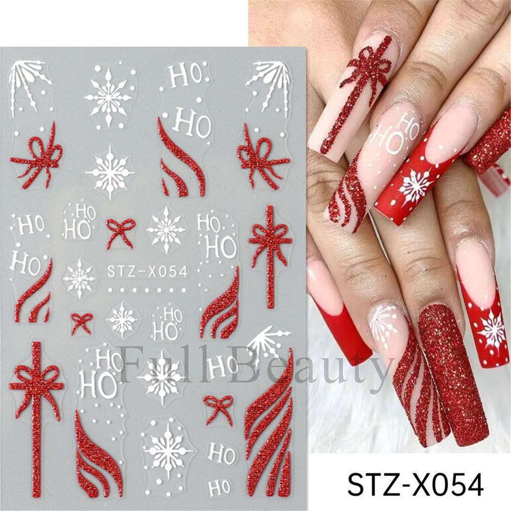 New nail art stickers Halloween pink love spider web mummy bandage love ghost nail stickers