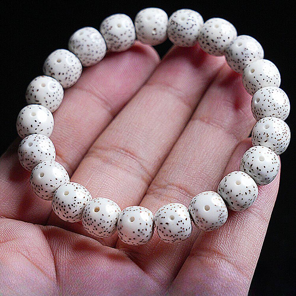 Natural Wood Star Moon Bodhi Seeds Bead Bracelet Promotes Meditation Wisdom & Good Luck Fortune Enlightenment Harmony Jewelry