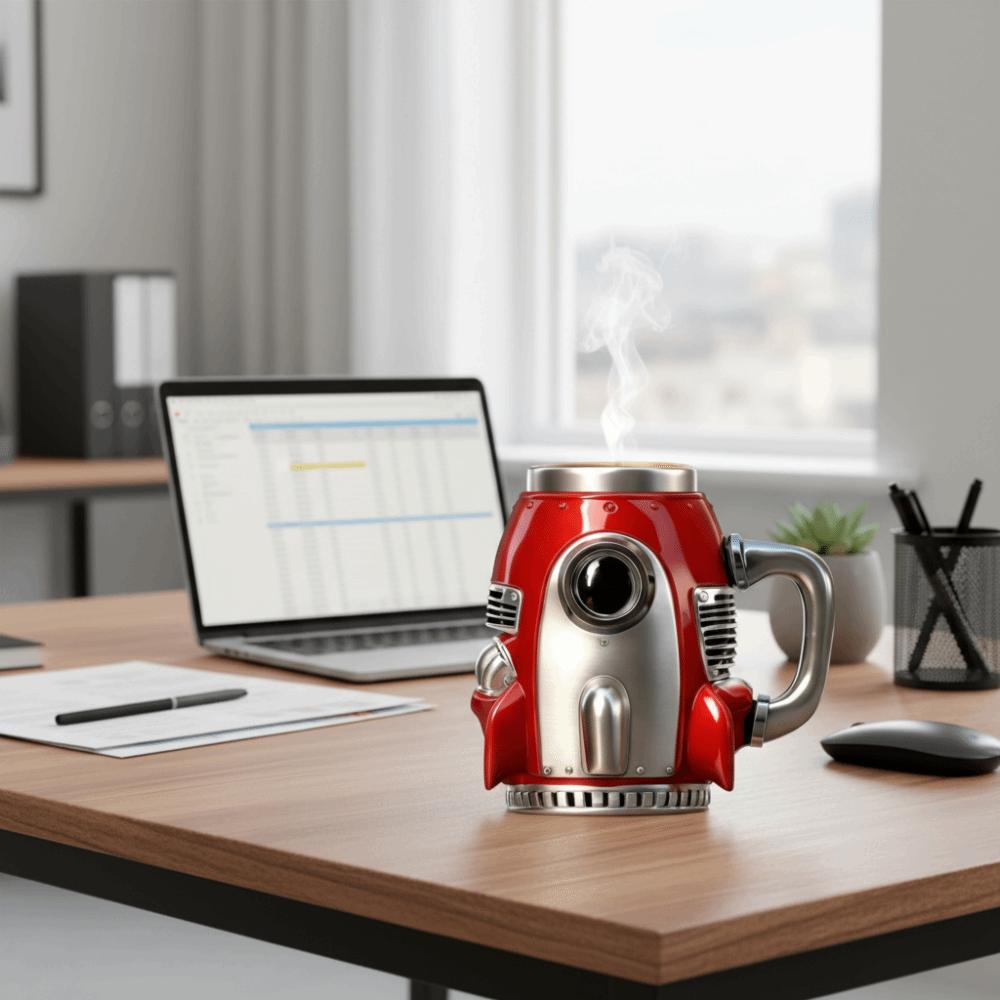 3D Spacecraft Design Spaceship Mug Funny Drinking Cup Unique Water Cup Valentine's Day Gift