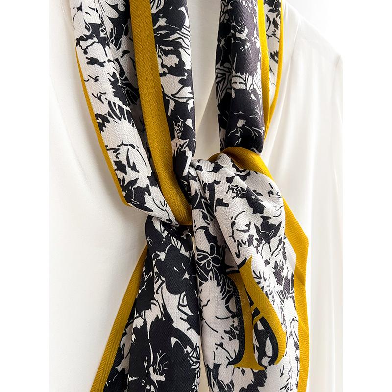 Korean New Long Strip Scarf Thin and High-end Feel Paired with Shirt Decorative Streamer Scarf Headband Ties Scarf