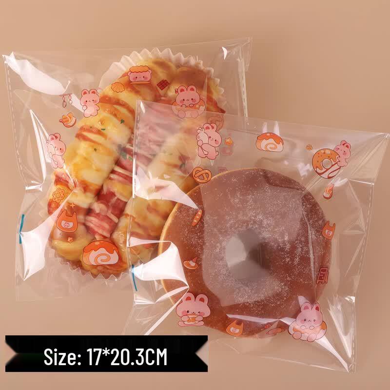 Miaojiayi Rabbit Pattern Self-Adhesive Bakery Bags