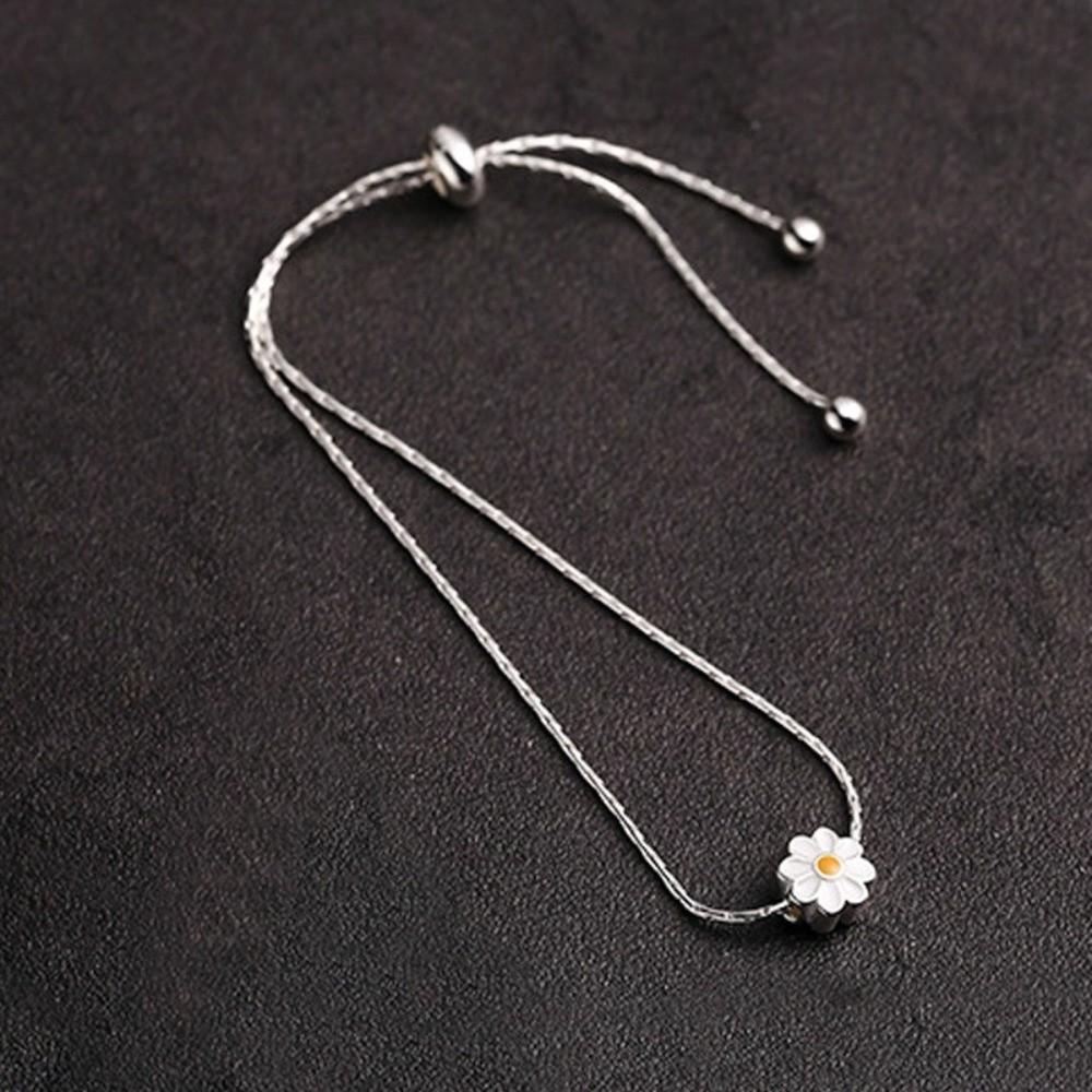 Luxury Women Flower Hand Bracelet Wristband Friendship Bracelet Creative Daisy Bracelet  Lovers