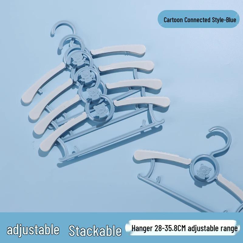 Multifunctional Non-Slip Retractable Hangers for Baby & Kids' Clothes – Small Size Drying Rack