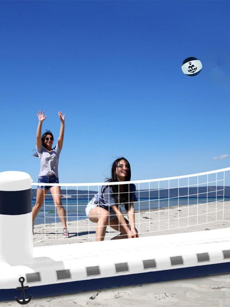 Inflatable Water Castle Volleyball & Basketball Net for Adults