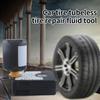 Car Tire Tubeless Tire Repair Fluid Tool 450ml With Pressure Inflator Pump For Ride Mobility Safety, All Weather Mountain Road