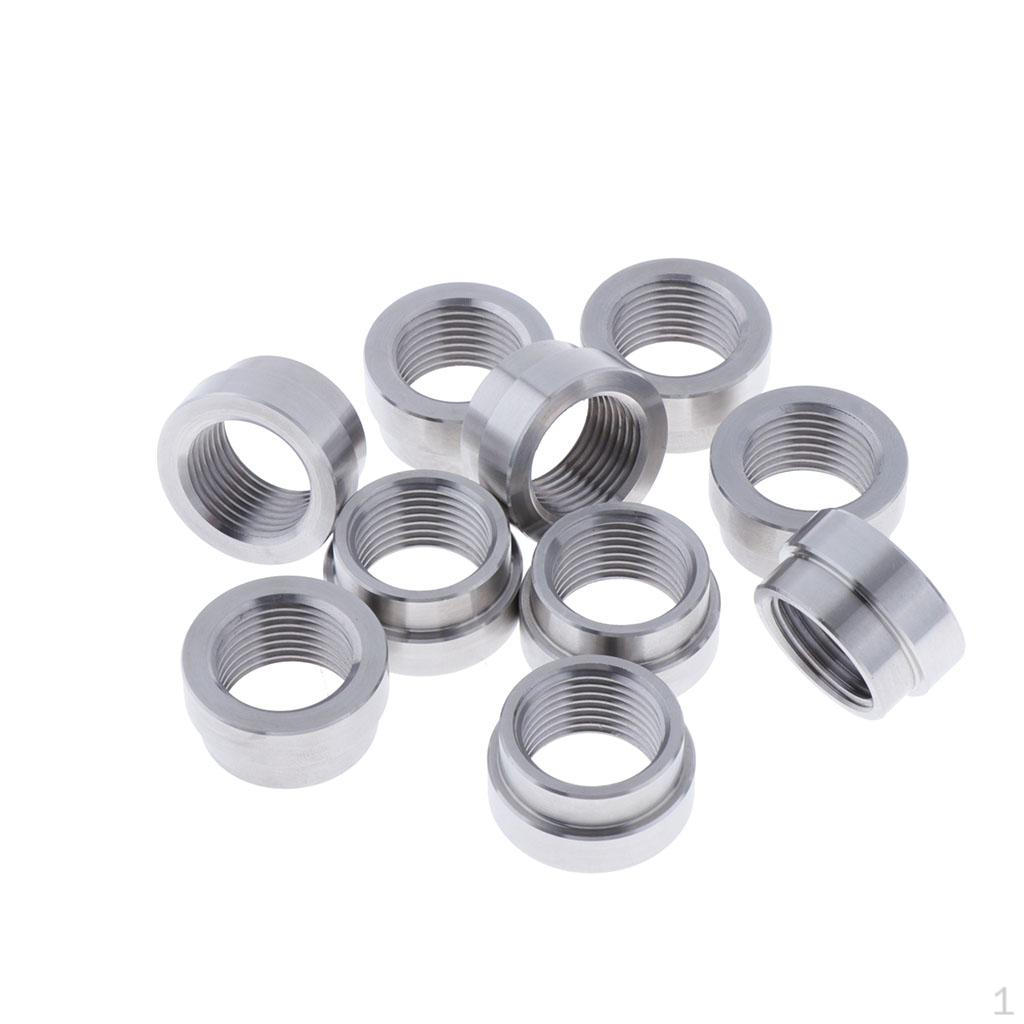10x Lambda Probe Welding 18 X 1.5 Stainless Steel Nuts